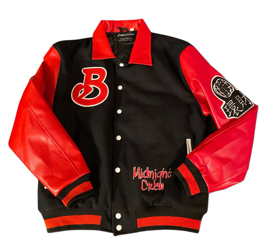 Burkstone Leather Varsity Jacket