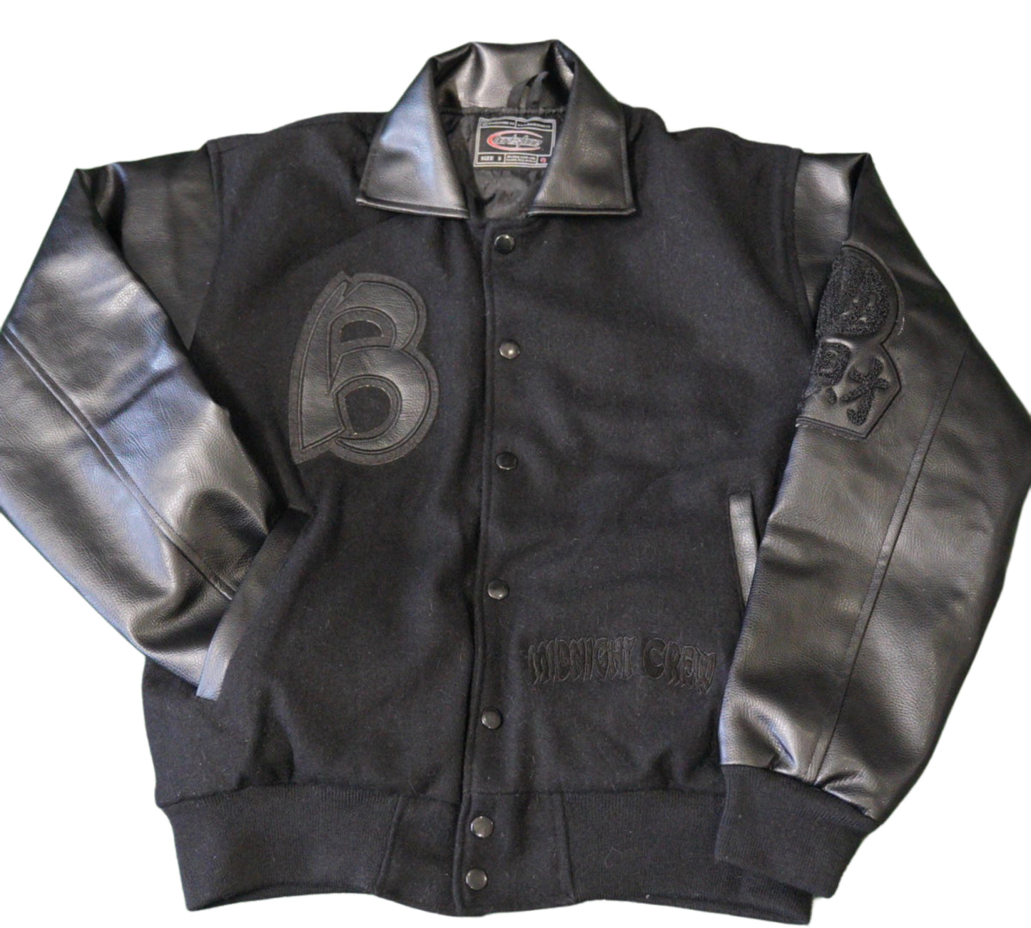 Triple Black Varsity Jacket