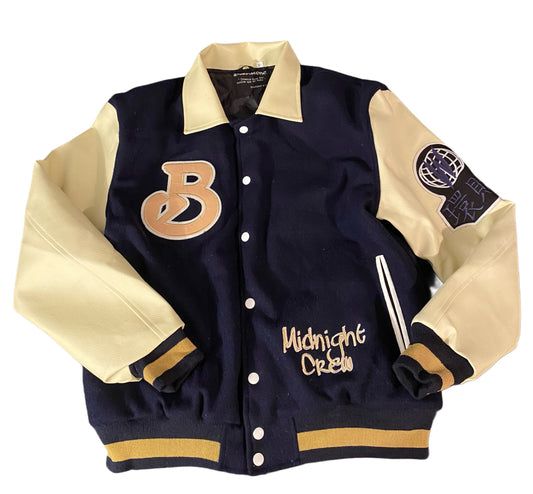 Burkstone Leather Varsity Jacket